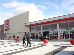 JOHN LAPPA/THE SUDBURY STAR/QMI AGENCY 
Target opened its Sudbury store in November 2013. Target is located at the former Zellers location in New Sudbury.