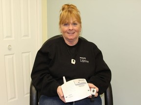 Pat Morin-MacRobert has been offering Lifeline services to residents in the Cochrane area and surrounding districts for the past 32 years and this year for Christmas she'd like to offer free installation.