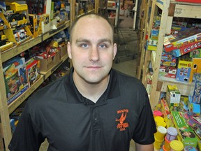 Ryan Turcotte, chairman of the Belleville Firefighters Toy Drive says the annual program is set to launch its donation drive Nov. 17, with drop-off locations across Belleville.  JASON MILLER /The Intelligencer/QMI Agency