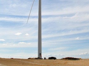 The Blackspring Ridge wind farm near Carmangay is coming along.
Vulcan Advocate file photo