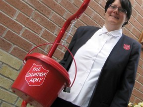 Captain Stephanie Watkinson says the Salvation Army will need to raise $450,000 during its Red Kettle campaign this year if it hopes to fulfill its financial commitments for the Christmas season and in 2014 for its ongoing programs. The Red Kettle campaign began Monday, but was formally launched this past Saturday during a presentation at the Chatham Capitol Theatre.