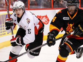 More than 13,000 looked on as the Belleville Bulls visited the Ottawa 67's Tuesday morning at the Canadian Tire Centre in Kanata. Bulls were 9-4 losers. (ERROL McGIHON/QMI Agency)
