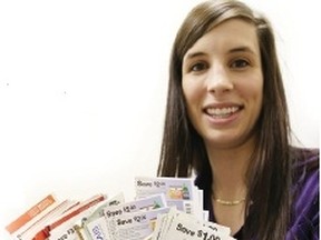 Ashley McBride is an avid coupon clipper and uses them extensively in her shopping.
GINO DONATO The Sudbury Star