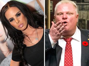 Porn star Brandy Aniston wants to co-star in an adult video with Mayor Rob Ford. (Toronto Sun files)