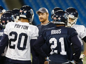 Toronto Argonauts special teams co-ordinator Mike O'Shea is one of the frontrunners for the Winnipeg Blue Bombers coaching gig. (MICHAEL PEAKE/QMI Agency)