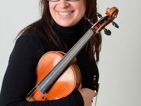 Violinist Mary-Elizabeth Brown joins violist Kelvin Enns on Saturday at Centennial Hall. The orchestra presents a Benjamin Britten classic. (MORRIS LAMONT, The London Free Press)