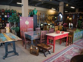 Veranda Wood in London carries an eclectic and exotic selection of furniture. (DEREK RUTTAN, The London Free Press)