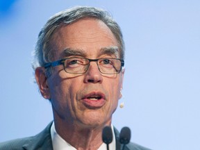 Minister of Natural Resources Joe Oliver speaks during the IHS CERAWeek energy conference in Houston earlier this year. 
REUTERS/Richard Carson