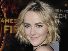 Jena Malone in Toronto, at the the Canadian Premiere of "The Hunger Games: Catching Fire" at Scotiabank Theatre, Nov. 20, 2013. (DC5/WENN.COM)