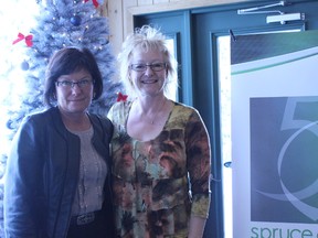 Spruce Grove and District Chamber of Commerce executive director Brenda Johnson and chamber president Robin Grayston. - Karen Haynes, Reporter/Examiner