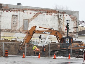 Work has started on the Kingston Block in The Square.
