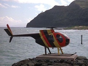 T.C.'s helicopter from the show Magnum P.I.