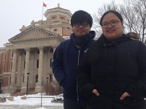 Kris and Karinna Bornilla have family in the Philippines who have been seriously impacted by Typhoon Haiyan. (DANIELLA PONTICELLI/WINNIPEG SUN)