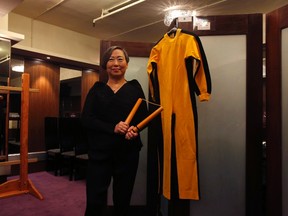 Bruce Lee's Game of Death jumpsuit is set to hit the auction block on Thursday.

REUTERS/Bobby Yip