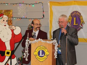 Lions Paul Allard and Roy Telford hosted the annual Lions Christmas Telethon on Sunday, December 1.