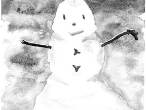 Little Snow Man by artist Sheri Cappa is among the works at a one-day exhibition at St. Aidan?s Anglican Church Saturday.