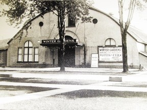 This Free Press photo from the 1920s shows the old Winter Gardens on Queens Ave. For more than 50 years, the site was a gathering place for concert-goers, dancers, skaters, political rallies and even pro wrestling. It was also a car dealership. The Winter Gardens was demolished in 1937. At left is band leader Guy Lombardo. (Courtesy Ivey Family London Room, London Public Library)