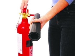 Learn to use a fire extinguisher by remembering the acronym PASS: Pull the pin, Aim the extinguisher, Squeeze or press the handle, and Sweep side-to-side at the base of the fire.