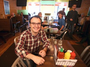 John Catucci, host of You Gotta Eat Here on Food Network Canada, at Harper's Burger Bar. Ian MacAlpine The Whig-Standard