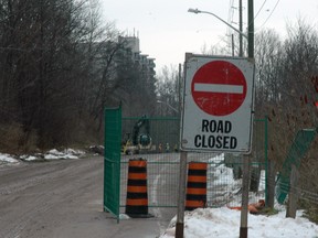 Sunset Drive closed