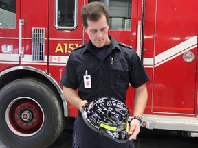 Third-year Lambton College student Phil Houle was presented with the first annual Blake Clifford Memorial Award on Friday. The award is in memory of Clifford, a former School of Fire Sciences & Public Safety who passed away in a tragic car accident earlier this year. (MELANIE ANDERSON, The Observer)