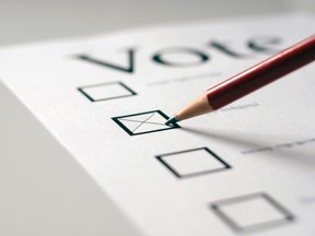 Voting ballot