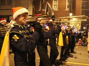Members of the Northern High School Marching Band from Port Huron, Mich., entertained the crowd during the annual Sarnia Kinsmen Parade of Lights in Sarnia, Ont. on Dec. 1, 2012.  (QMI Agency file photo)