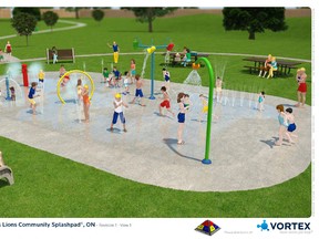 Strathroy-Caradoc recently unveiled the artist rendering of the Mount Brydges Splash Pad. ABC Recreation of Paris will construct the project, which is expected come with a price tag of about $140,000.