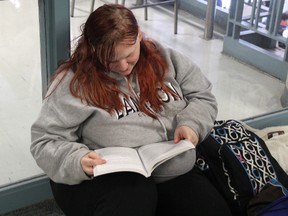 First-year Lambton College student Mirisah Bell was pleased to hear about policy changes that will help her make her tuition payments. The new rules will help save the average OSAP student $150 to $300, money that Bells says she can use towards her textbooks. MELANIE ANDERSON/THE OBSERVER/QMI AGENCY