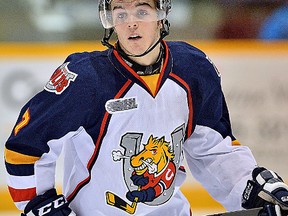 The Belleville Bulls acquired Wellington native Alex Yuill from the Barrie Colts Wednesday night. (OHL Images)