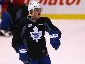 Will Dion Phaneuf’s phone hearing leading to a two-game suspension be included in HBO's documentary footage? (Dave Abel/Toronto Sun)