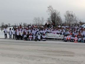 Ecole catholique Nouveau Regard held their fourth annual Reindeer Run to help needy families in Cochrane on Tuesday, December 10.