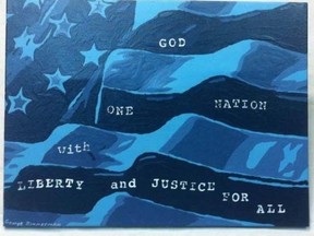 Image of a canvas painting by George Zimmerman, according to eBay. (eBay)