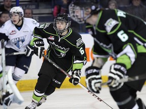 Davis Koch gets to play a couple of games with the Oil Kings thanks to the team being depleted due to the World Junior championship. (Ian Kucerak, Edmonton Sun)