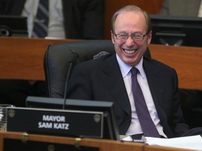 Winnipeg Mayor, Sam Katz,  at in City Hall in Winnipeg.   Tuesday, December 17, 2013.