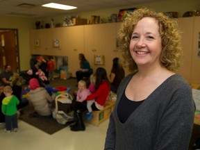 Eileen Smith, is the program administrator for the Westmount Family Centre, a new city run project opened at Jean Vanier School on Viscount Road in London, Ont.  (MIKE HENSEN, The London Free Press)