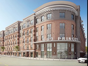 This image from 663Princess.com shows what the completed version of the building, that was destroyed by fire on Tuesday, was planned to look like.