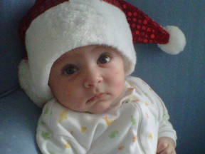 baby santa hat