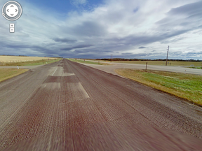 Google Street View of Highway 43, facing east, near Highway 54.