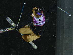 Canada's Rosalind Groenewoud competes during the freestyle halfpipe final at the Snowboard and Free Style Centre in Rosa Khutor, near Sochi, on February 16, 2013. (AFP PHOTO / JAVIER SORIANO)