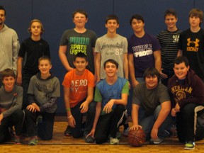 Sacred Heart's boys basketball team. Contributed Photo