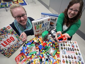 Sydnie Lane, left; and Becky Stark, right; welcome everyone out to the Tillsonburg Public Library’s first-even Lego Fest Friday, December 20, at the library. Registration is required, via a phone call to the library at 519-842-5571. The fun begins at 1 p.m. and runs through until 3 p.m. Jeff Tribe/Tillsonburg News