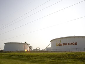 The Enbridge Edmonton Terminal is seen from near Baseline Road and the Anthony Henday Drive in Strathcona County, Alberta, on Aug. 9, 2012. (IAN KUCERAK/QMI AGENCY)