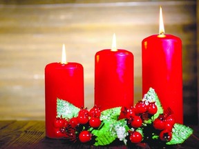 three candles for christmas