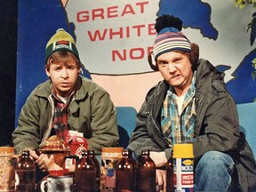 The McKenzie brothers, Bob and Doug, were played by Rick Moranis and Dave Thomas, on SCTV in the early 1980s. They became a pop culture phenomenon by poking fun at all things Canadian.