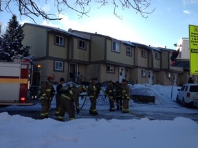 A fire on Equus Way in the city's south end left eight people - including six kids between the ages of three and eight - homeless for Christmas. (MICHAEL AUBRY/Ottawa Sun)