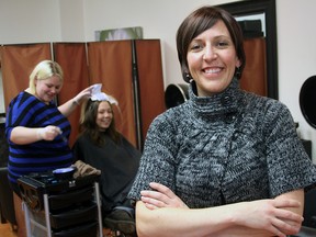 Tammy Kyle (right), Owner/RMT at Tranquility Spa and Salon was thrilled with her 2013 Christmas shopping season. Eyelash extensions were one trend, says Kyle, along with gift certificates and stocking stuffers. Jeff Tribe/Tillsonburg News