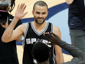 San Antonio Spurs' Tony Parker is in trouble after a photo surfaced online. (REUTERS)
