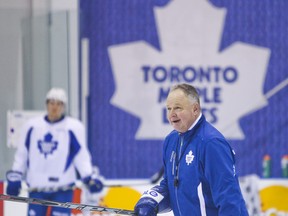 Leafs coach Randy Carlyle (Ernest Doroszuk, Toronto Sun)