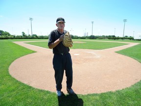 Eric Mackenzie, pictured here at the Courtright Ball Park in June, is one of 18 individuals being recognized on the Mayor's 2013 Honour List. The Bright's Grove groundskeeper has spent the last 25 years tending to 'the field of dreams.' FILE PHOTO
